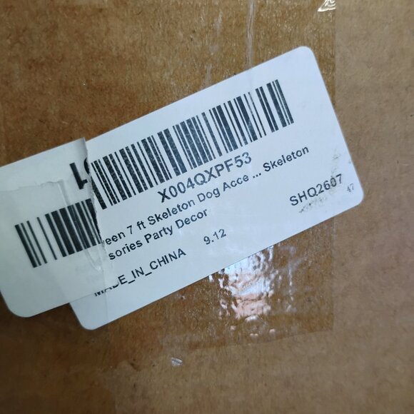 Halloween 7 ft Skeleton Dog Accessories Orange - Picture 10 of 14